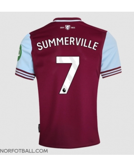 Billige Fotballdrakt West Ham United Crysencio Summerville #7 Replika Hjemmedrakt 2024-25 Kortermet